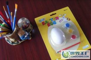 供應白色陶瓷雞蛋+筆刷+顏料,DIY套裝_辦公、文教_世界工廠網中國產品信息庫